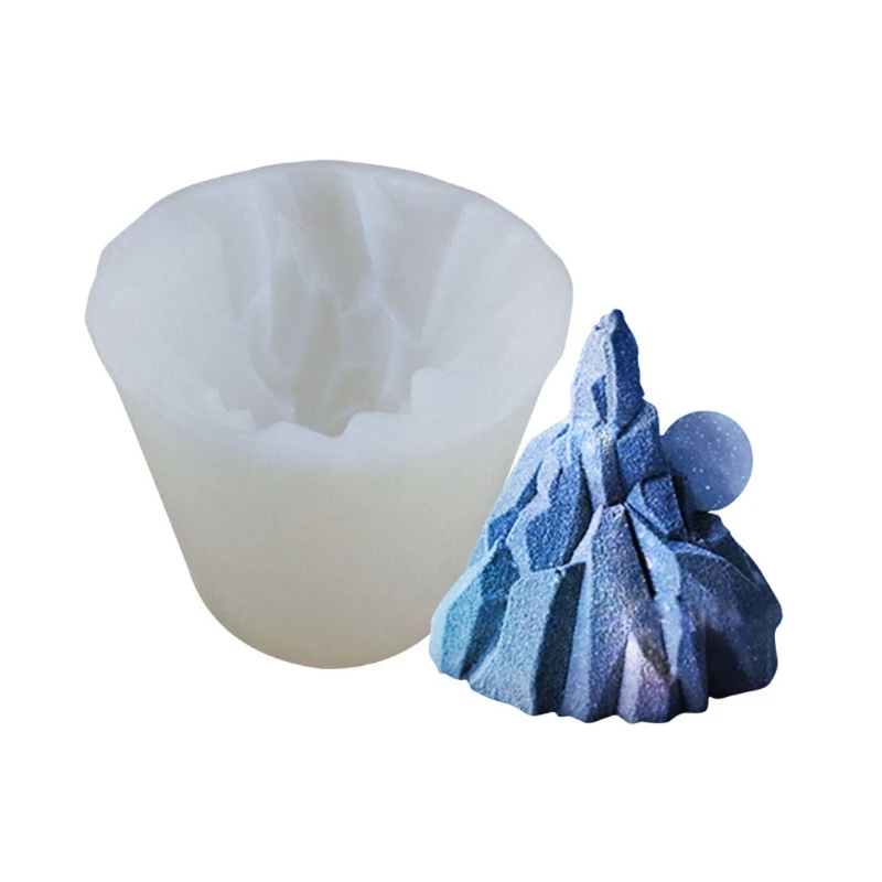 

2 Styles Handmade Snow Mountain Ice Mold GumpasteIce Mountain Cookie Moldes Fondant Silicone Cake Decor Mould Sugarcraft