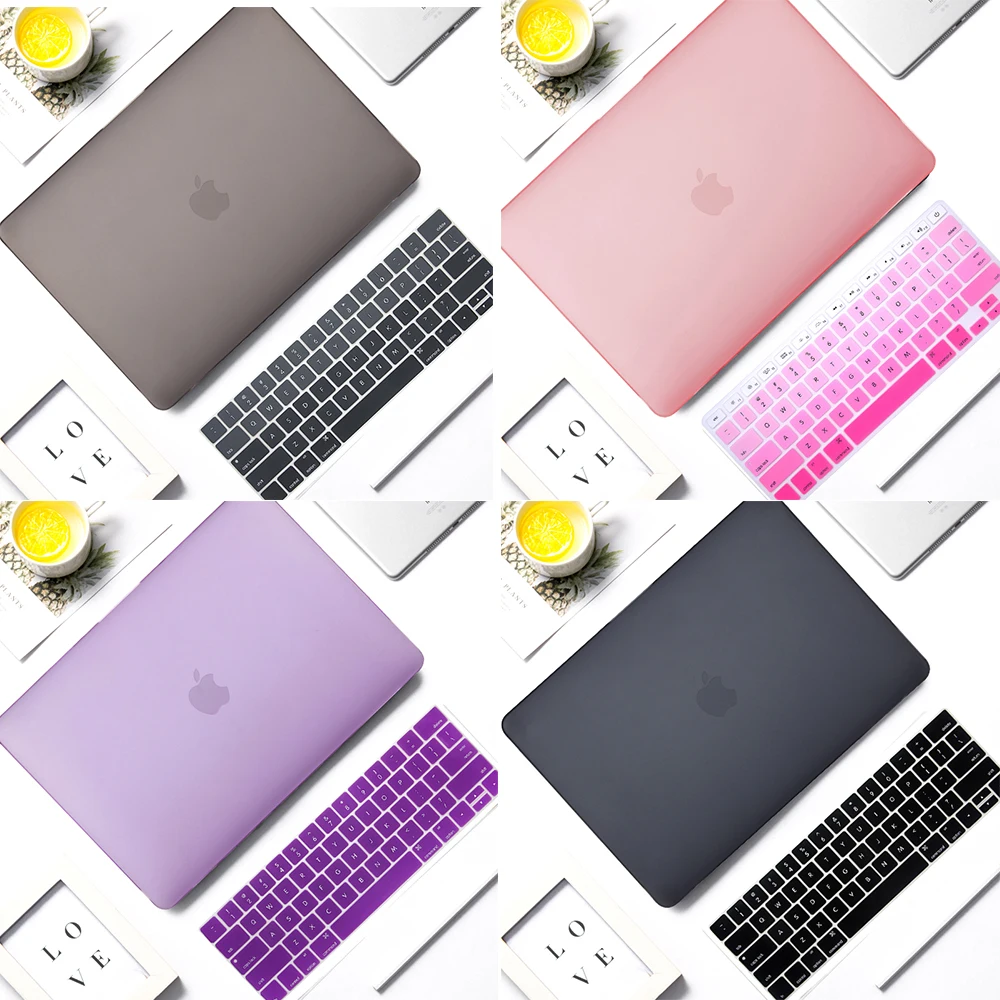 Матовый чехол для ноутбука MTT Crysta Macbook Pro Air 11 12 13 15 16 funda 2020 Laptop Sleeve a2289 a2251 a2179 + US Keyboard