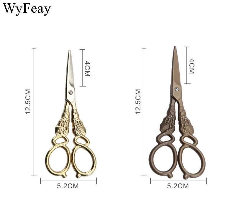 5 " Innovative Zakka Stainless Steel European Embroidery Vintage Scissors Sewing Scissor for Needlework Tailor Shears DIY Tools | Дом и
