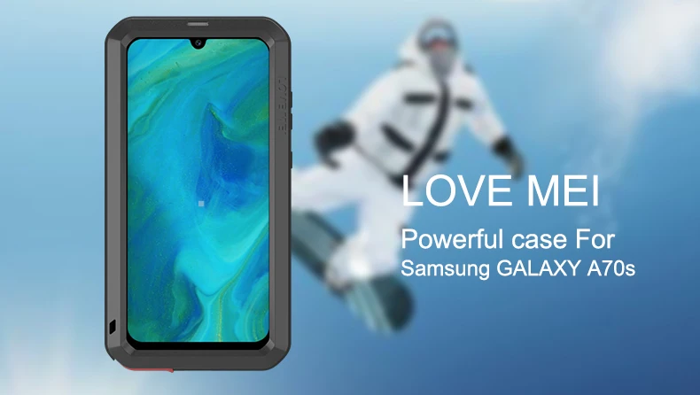 Для samsung Galaxy A5 чехол A20/A30/A30S/A50S/A70s/A320 чехол LOVE MEI ударопрочный грязеотталкивающий водостойкий металлический защитный чехол