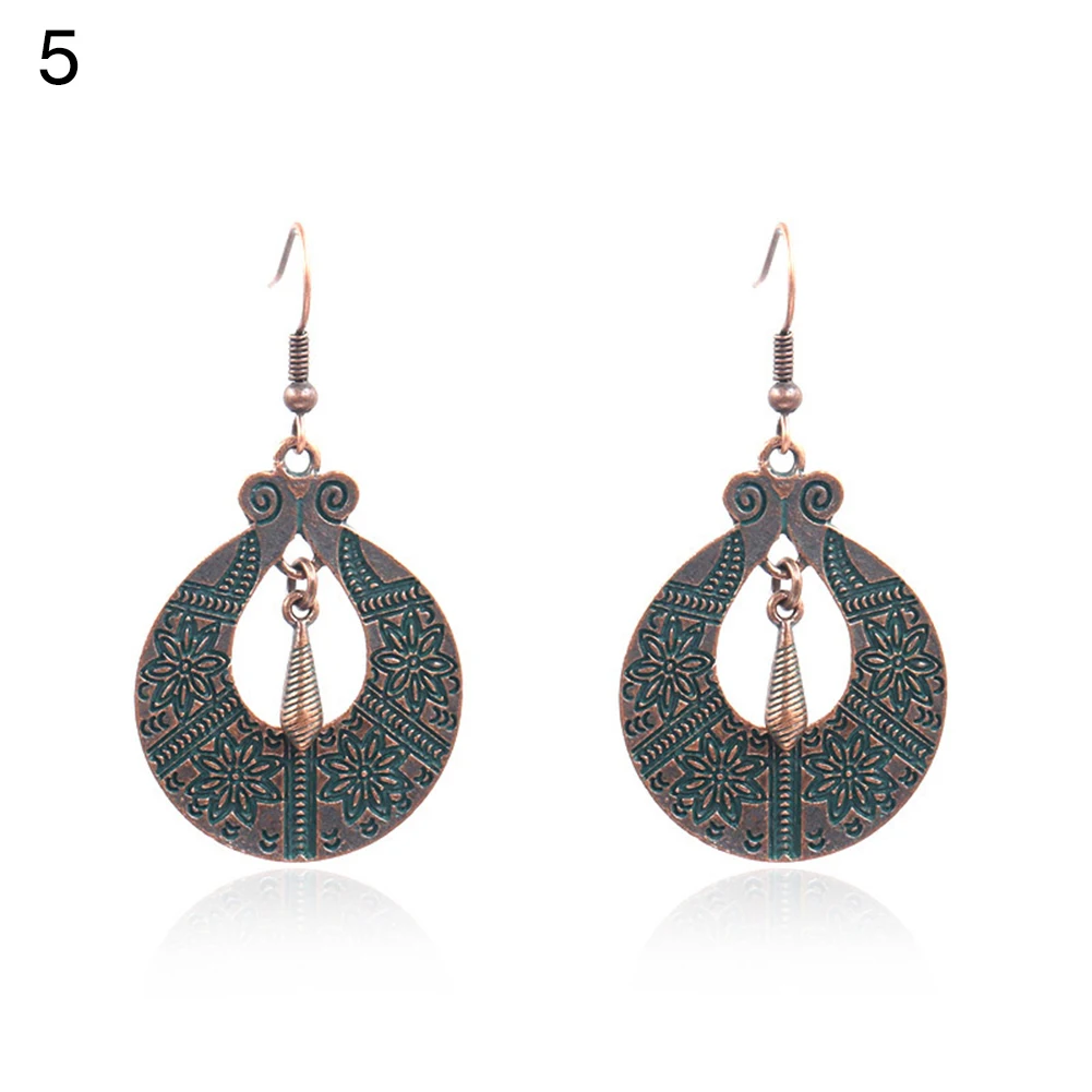 Новые модные богемные серьги ювелирные изделия винтажные Полые Круглые Капли