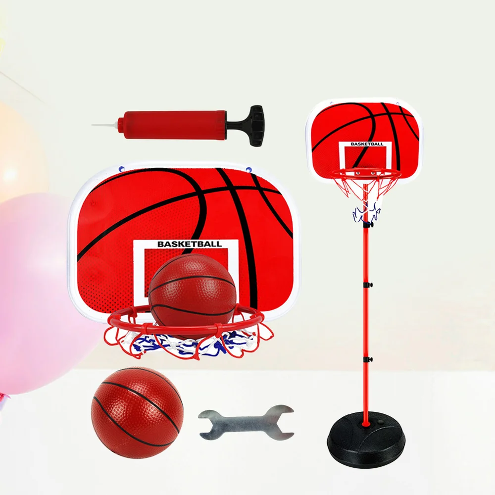 

Children's Basketball Set Racks Stand Metal Training Shot Indoor Outdoor Sports Lifting Basketball Frame - 2.1m (Red)