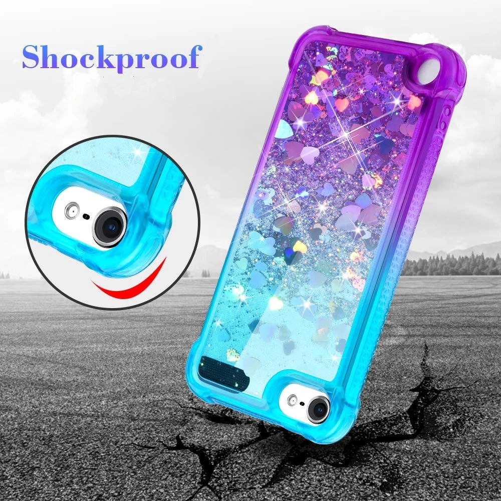 Case For iPod Touch 7 2019 6 Cover Gradient Quicksand Bling Sparkle Girl Glitter Soft Silicone for 5 |