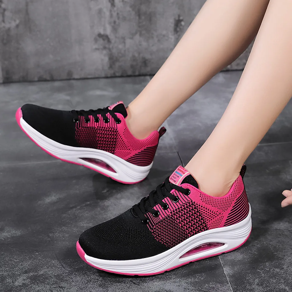 Спортивная обувь женские теннисные кроссовки 2019 модные летающие тканые дышащие