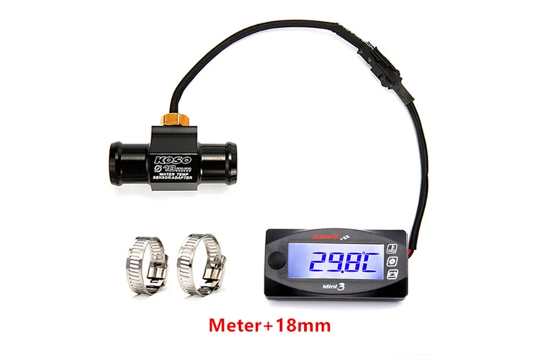 KOSO мотоциклы термометр Вольтметр таймер для YAMXHA NMAX XMAX TMAX Mini3 светодиодный цифровой дисплей Quad квадратный температура воды