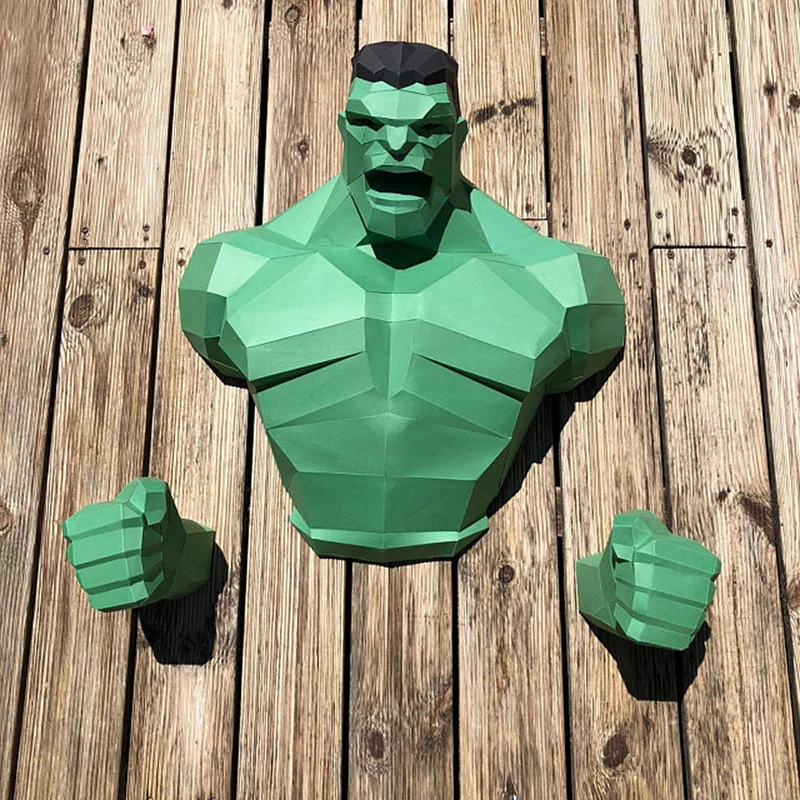 Бумажная модель 70 см настенная Художественная Скульптура игрушки бумажная