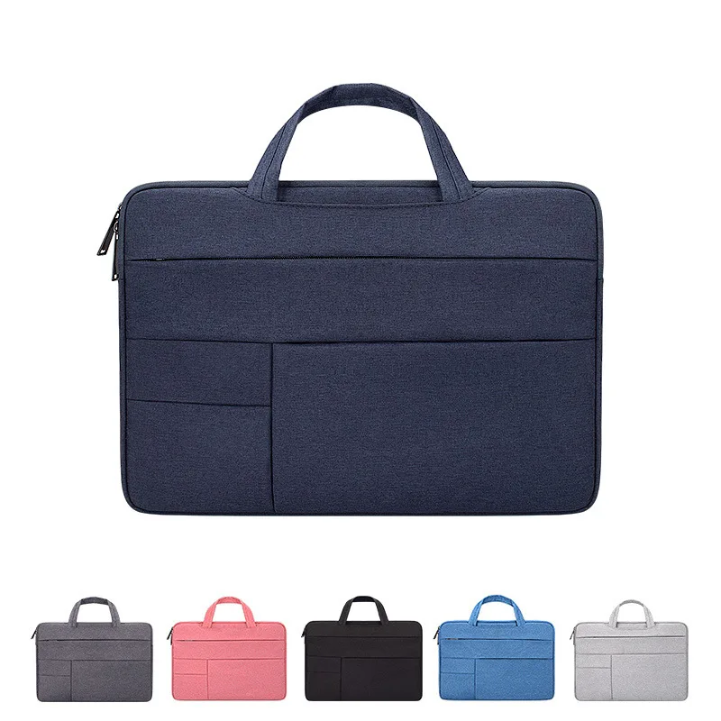 

Сумка унисекс для ноутбука 14 дюймов, водонепроницаемый защитный чехол, однотонная Повседневная дорожная сумка, портфель для ноутбука