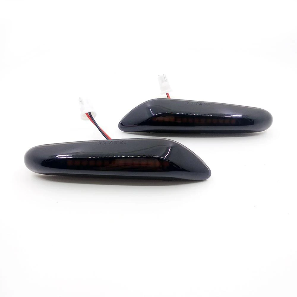 

2pcs LED Side Marker Lights Smoke Lens Dynamic LED Turn Signal Side Marker Light For BMW X3 X1 E60 E46 E90