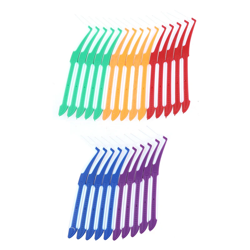 5 шт. межзубные щетки L типа забота о здоровье зуб нажимной инструмент удаляет