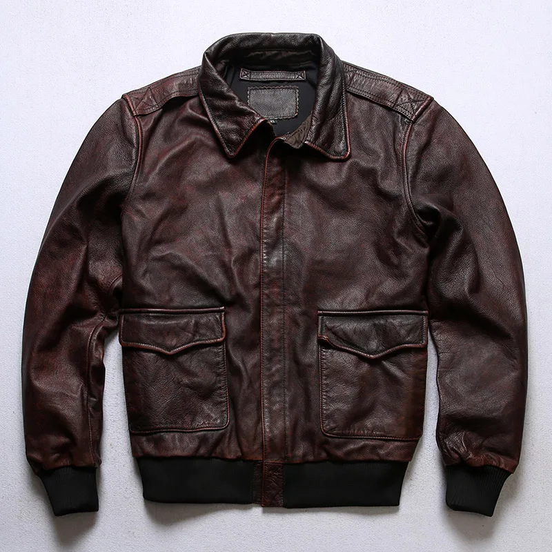 

CA2 Asian Size Super Quality Genuine Cow Leather Rider A2 Jacket