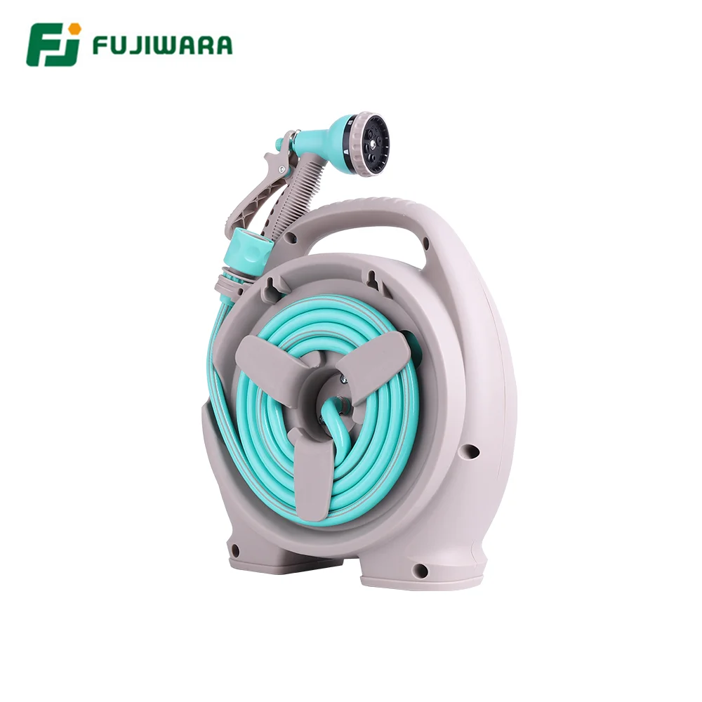 FUJIWARA 15 м трубчатая катушка для воды домашний садовый душ насадка шланга набор