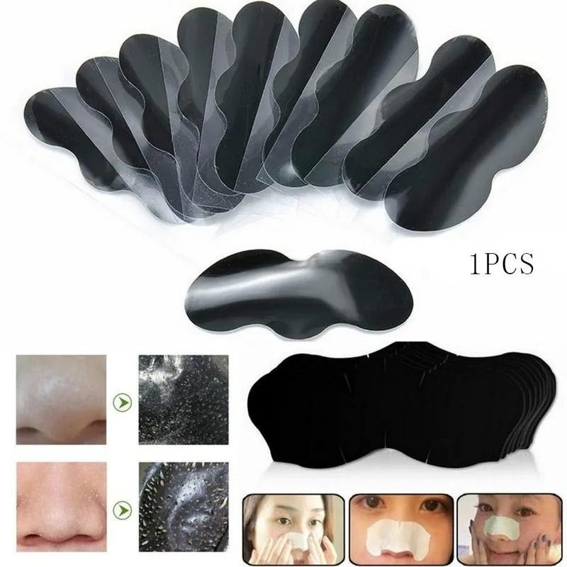 

10pcs Bamboo Charcoal Blackhead Remover Mask Nasal Cleasing Acne Whitehead Deep Sticker Pore Head Skin Nose Care Nose Strip Y2U8
