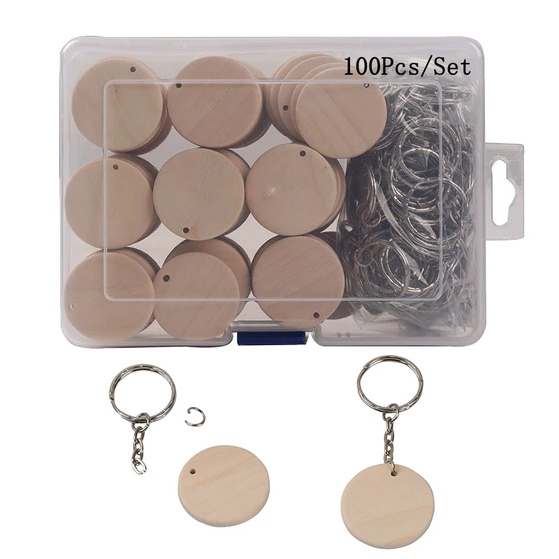 

100 искусственные пустые деревянные круглые диски, бирки с фотозажимами для деревянных поделок «сделай сам», напоминания о день рождения, ка...