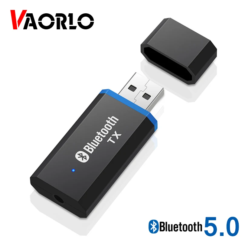 VAORLO новейший USB Bluetooth 5 0 аудио передатчик Plug & Play 3 мм AUX RCA разъем стерео музыкальный