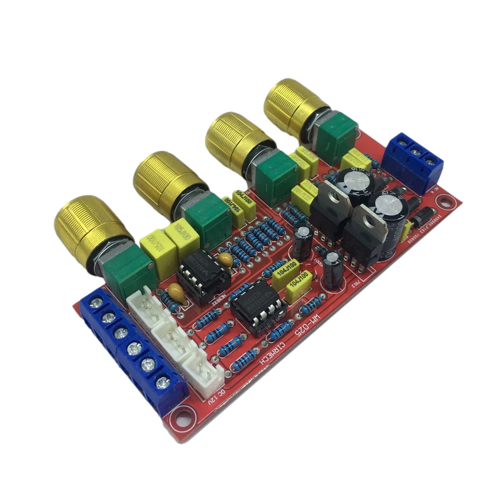 

HiFi Preamplifier Board Tone Treble Alto Bass Volume Controller Amplifier Board Bass Preamplifier for Amplifier Board