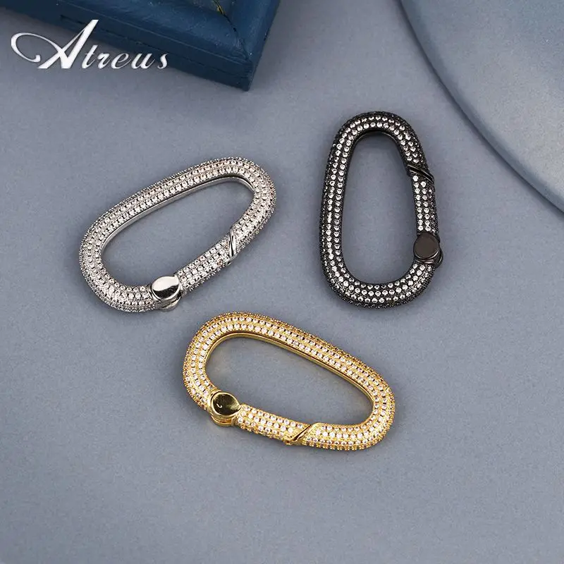 

Сделай Сам, изготовление ювелирных изделий, несколько стилей, микрозакрепка, циркониевые пуговицы для ожерелья, браслета, Женский крючок ру...