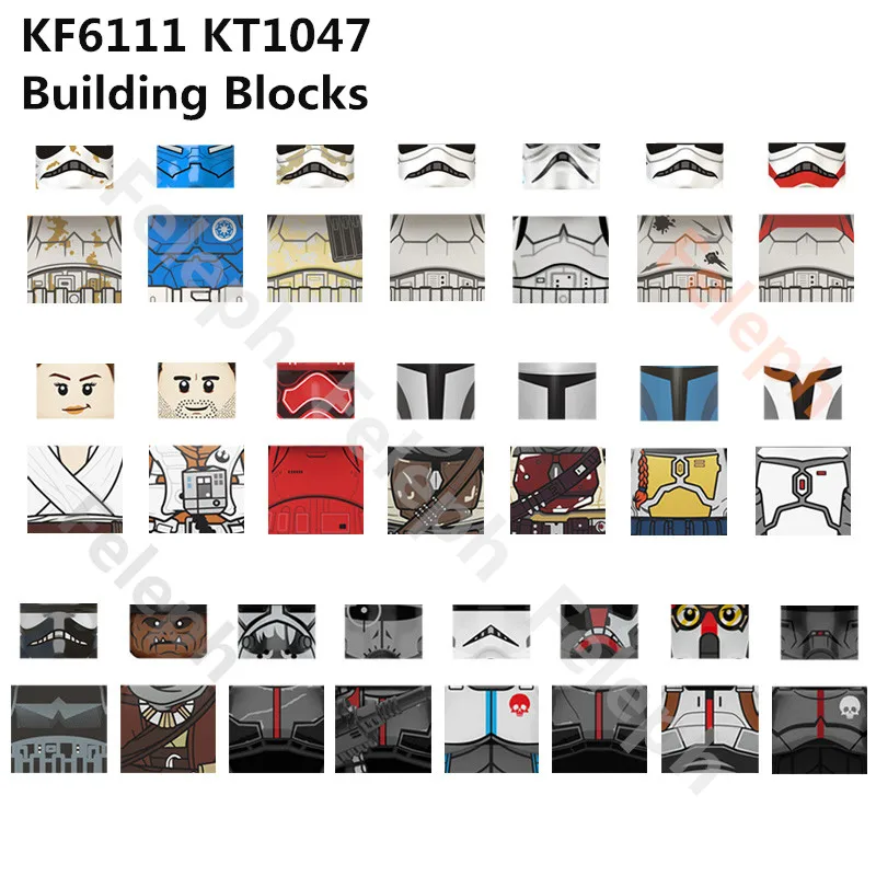 

Одиночная распродажа, фигурки космической войны, голова Рей бобы, эвакуатор, охотник, солдат, модель, кирпичи, строительные блоки, игрушки дл...