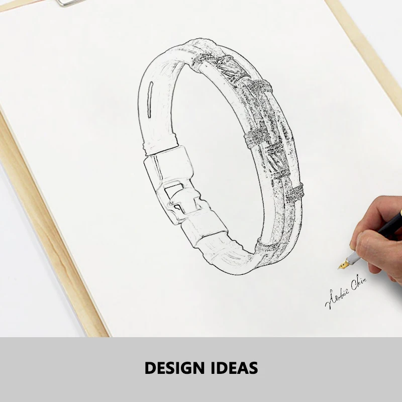 Мужские и женские браслеты из натуральной кожи плетеные веревки экологического