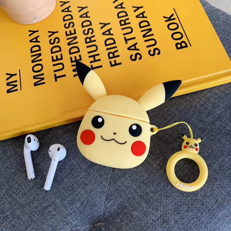 Силиконовый чехол для AirPods 2 Bluetooth наушники беспроводные Apple защитный Air Pods Airpod