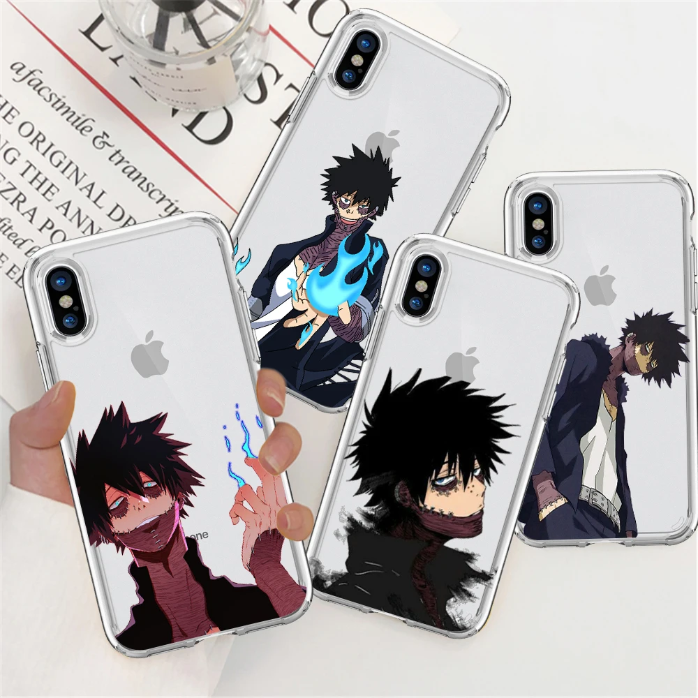 Прозрачный чехол dabi boku для телефона с рисунком манги из фильма no hero Академия iphone 6