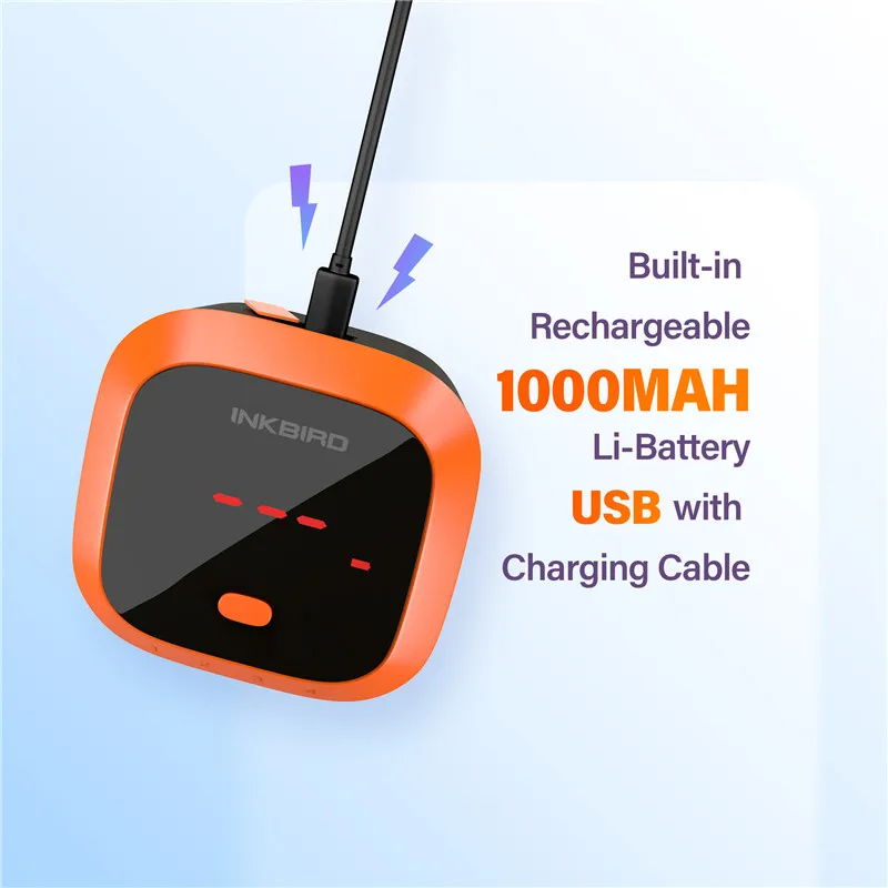 Inkbird IBT-4XC Водонепроницаемый Bluetooth термометр для мяса барбекю с 4 зондами термометр для гриля с сигнализацией кухонная плита