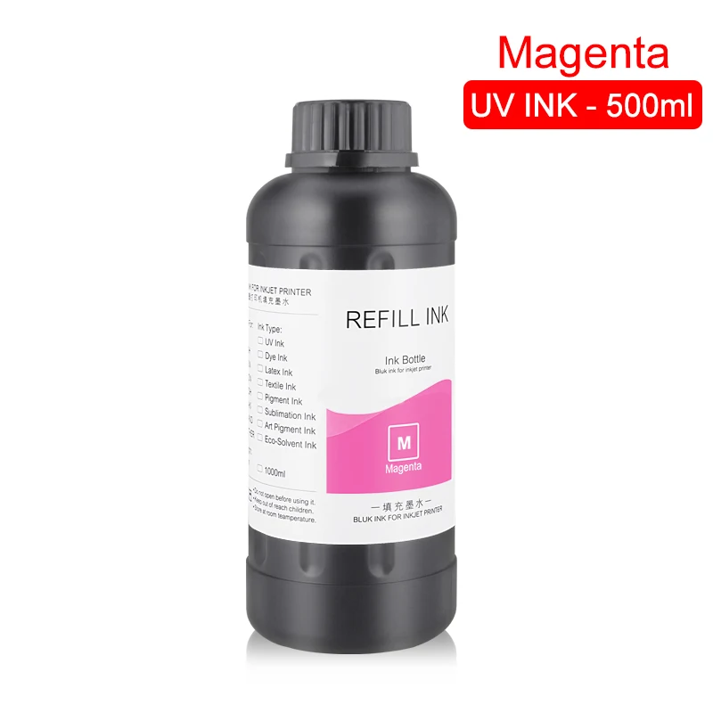 5 бутылок/комплект УФ-чернила для принтера Epson 500 R1800 R1900 1390 4800 4880 7880 | Компьютеры и
