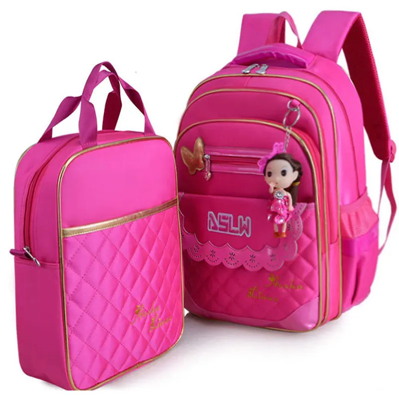 School Children waterproof Bags Girls Kids princess school Backpack set Orthopedic Backpack Schoolbags Kids Mochila Infantil Zip