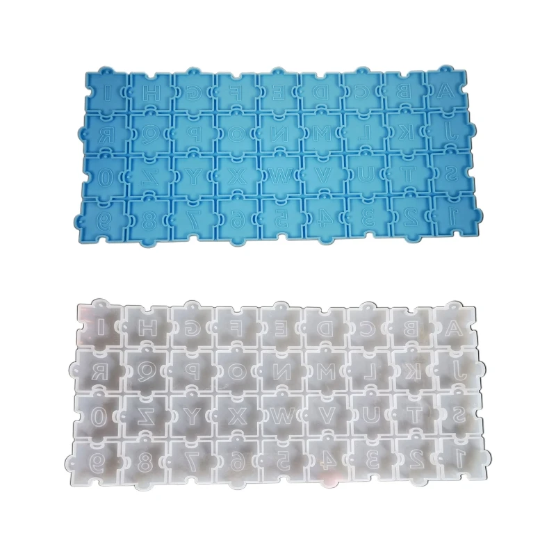 

M89E Letters Numbers Puzzle Epoxy Resin Mold Earring Pendants Silicone Mould DIY Mold