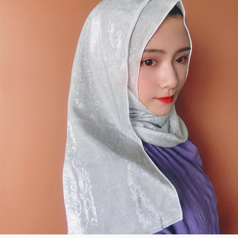 

Модный Леопардовый шифоновый шарф с пузырьками женский хиджаб с принтом хаки