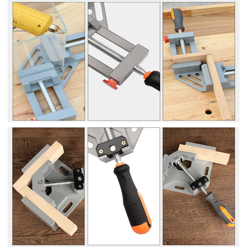 Прямоугольный зажим для зажима пластиковый одиночный 90 градусов двойная ручка