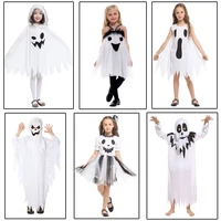 umorden purim carnival halloween scary costumes kids children white ghost costume cosplay robe for boys girls