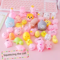 10 pcs cartoon cute pinching called toys vent soft cute children adults decompress with whistle splashing small gifts