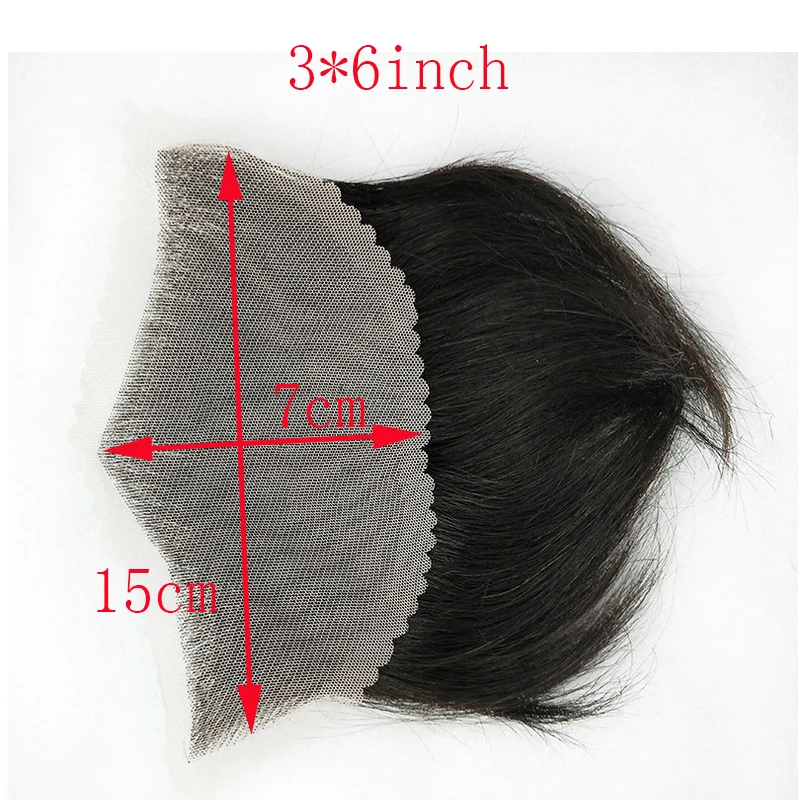 Men's Hairline Toupee Lace Frontal Hairpieces For Covering Male Replacement System (3x6inch) Men For Toupee Natural Color