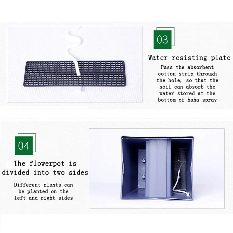 Креативный офисный перфорированный Балконный горшок из полимера PP