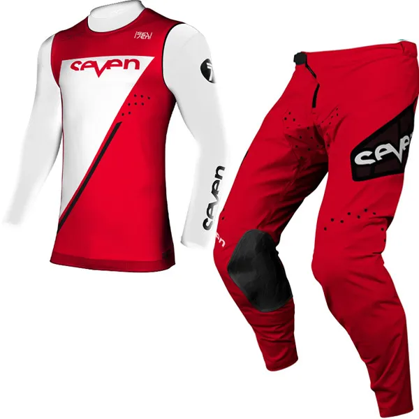 2022 Seven MX ECHELON Motocross Jersey Set Red Moto Costume Dirt Bike Suit Off Road Motorcycle Gear | Автомобили и мотоциклы