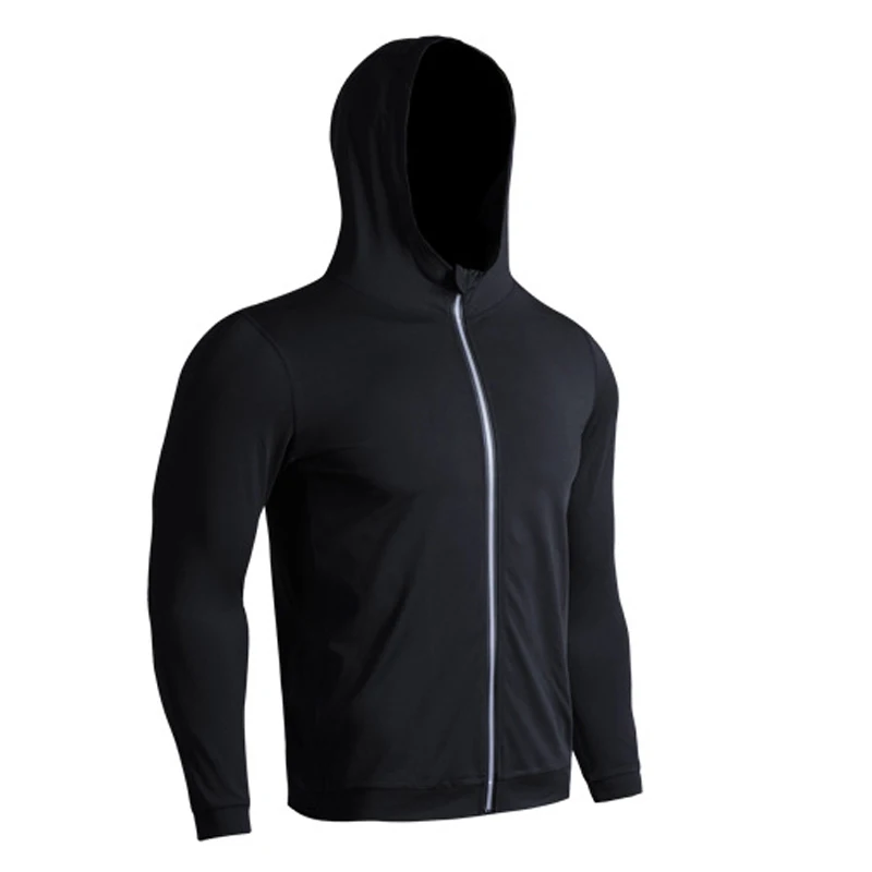 Мужская спортивная куртка для бега осенняя одежда толстовки кардиган на молнии