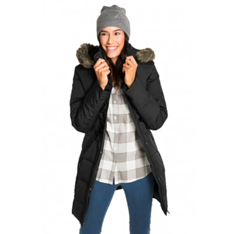 Женская зимняя куртка с мехом енота на капюшоне | одежда