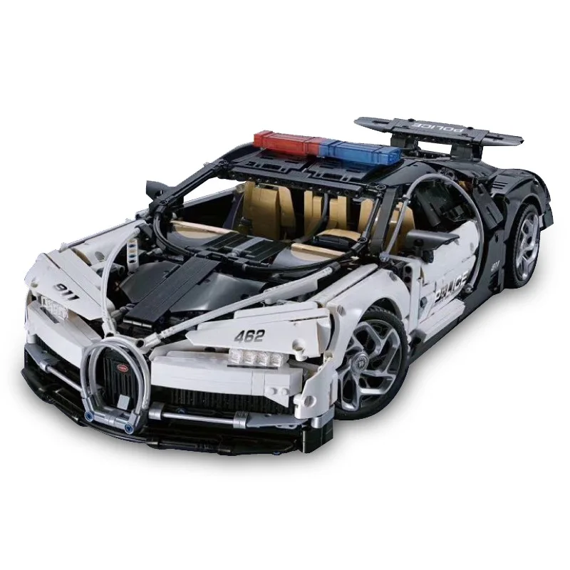 2020 Новинка 3635 шт. техника 1:8 Супер гоночный автомобиль Bugatti Chiron городская полиция