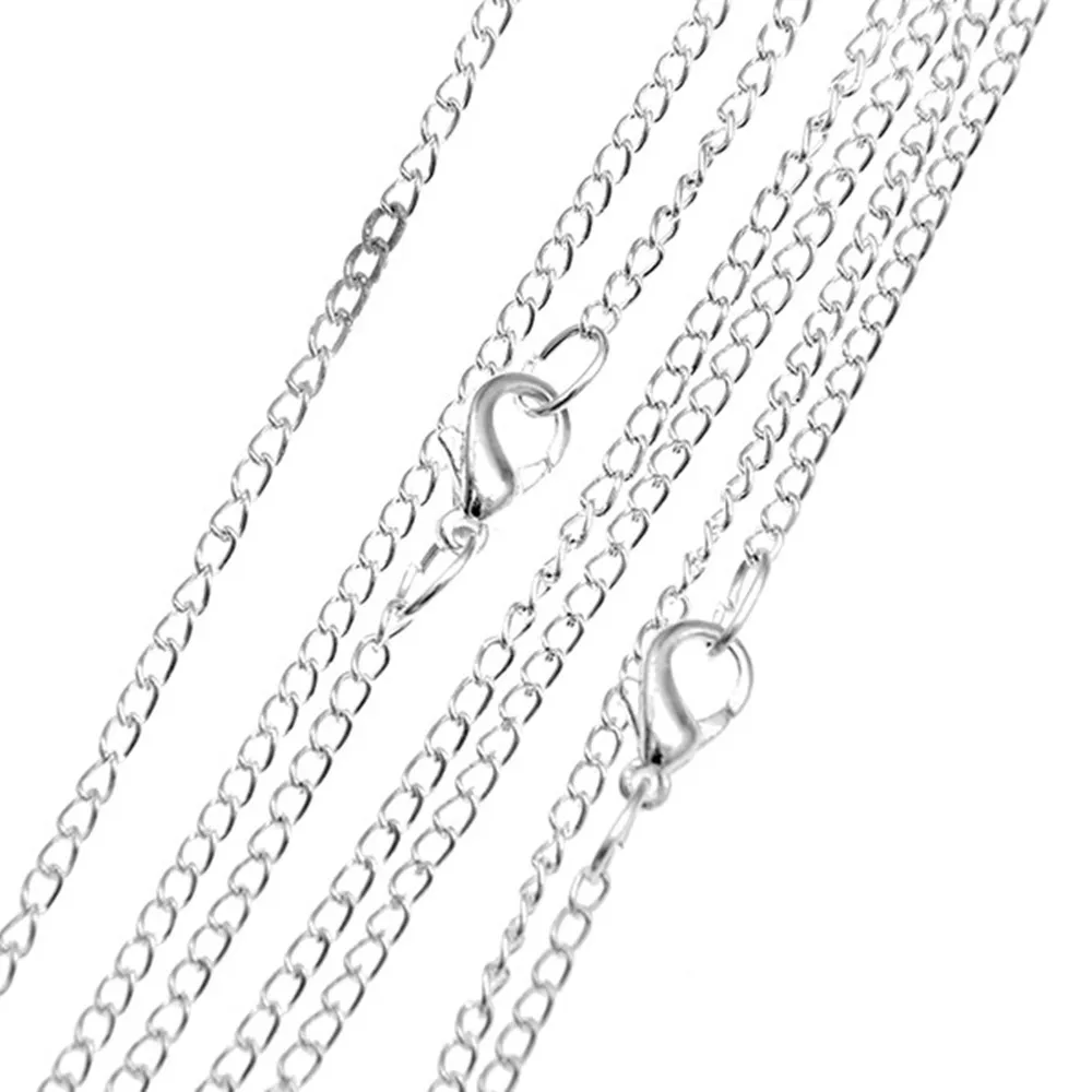 Цепочка с застежкой Посеребренная/позолоченная 50 шт./партия 22 дюйма 2