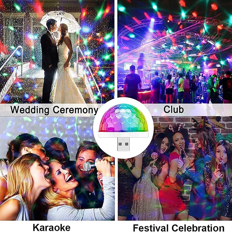 USB СВЕТОДИОДНЫЙ светильник для вечерние с музыкальным датчиком