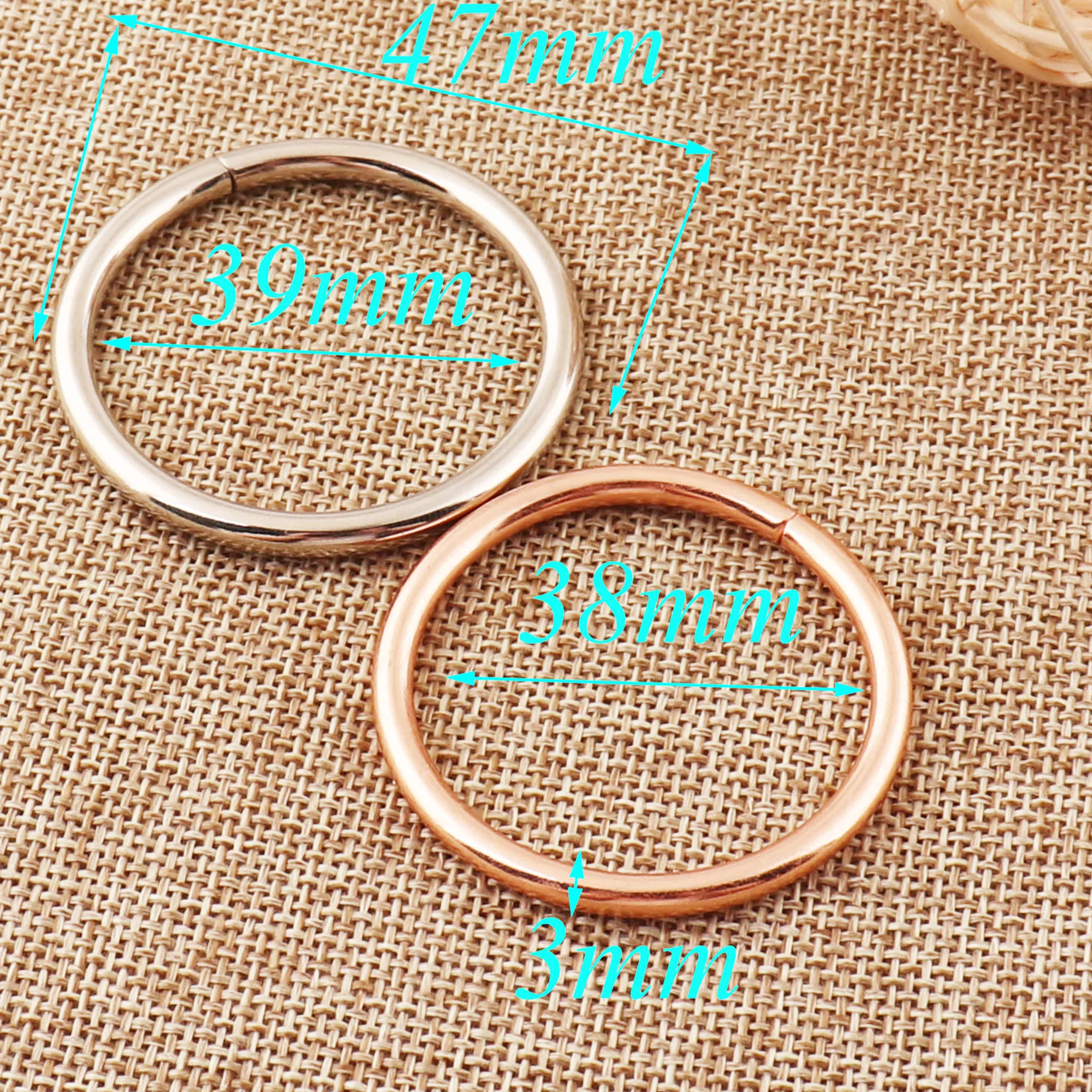 1 5 &quotМеталл розовое цвета: золотистый серебристый O кольца для пряжки 10 шт.