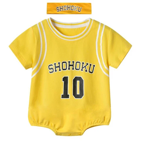 Горячая Распродажа, Женская Спортивная одежда для баскетбола с коротким рукавом, детское боди, комбинезоны, повязка на руку для новорожденных