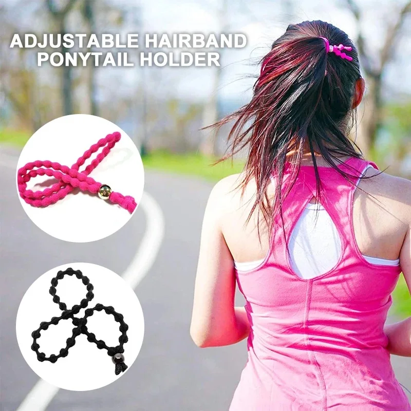

2020 New Women Adjustable Length Hairband Long Cushioned Headband Ties Two Colors Hairband