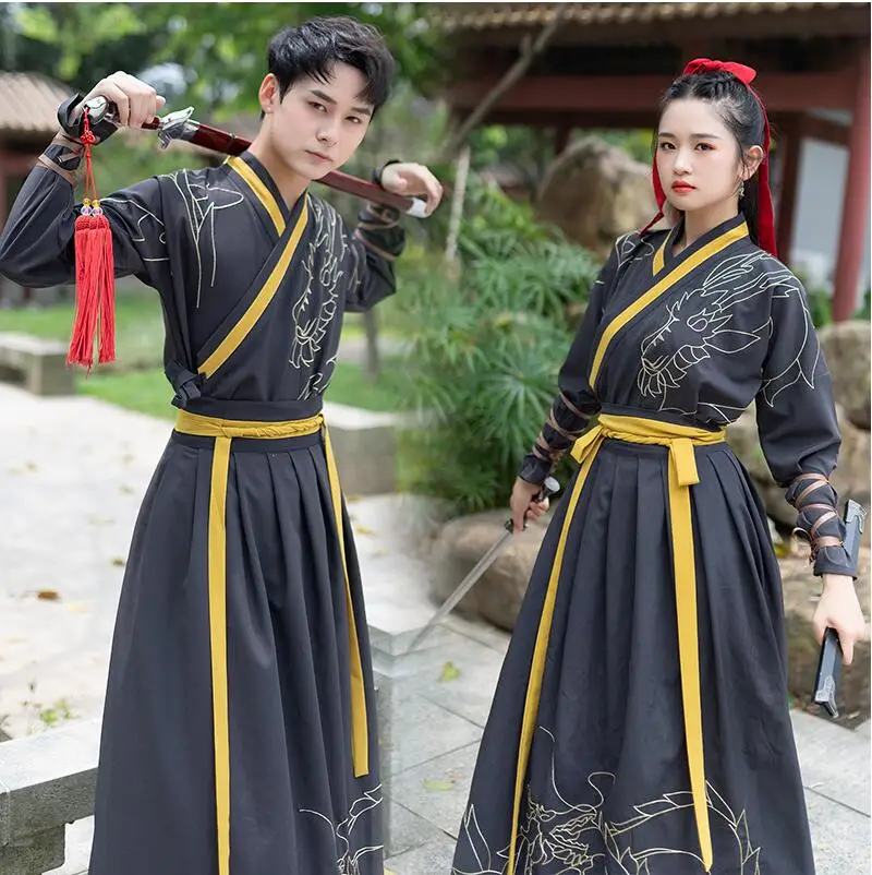Китайская классическая современная мода оригинальный HanFu chivalrous пара CP