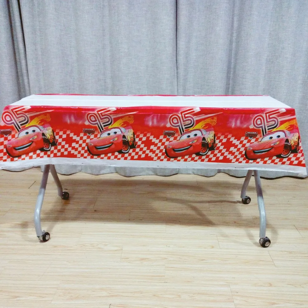 108cm*180cm cars theme tablecloth Party Supplies TableCloth Favor Kid Birthday Party Festival Decoration