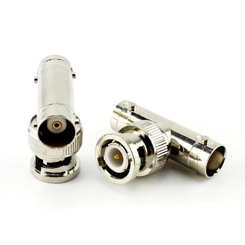 

1 шт., переходник из чистой меди с BNC «папа» на двойной BNC «мама»