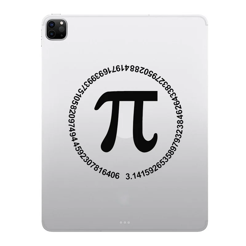 Pi Math Ring Laptop Sticker for iPad Decal Air 9.7 Pro Mini 7.9 Inch Tablet Skin Surface Book Kindle Notebook Vinyl Silhouette