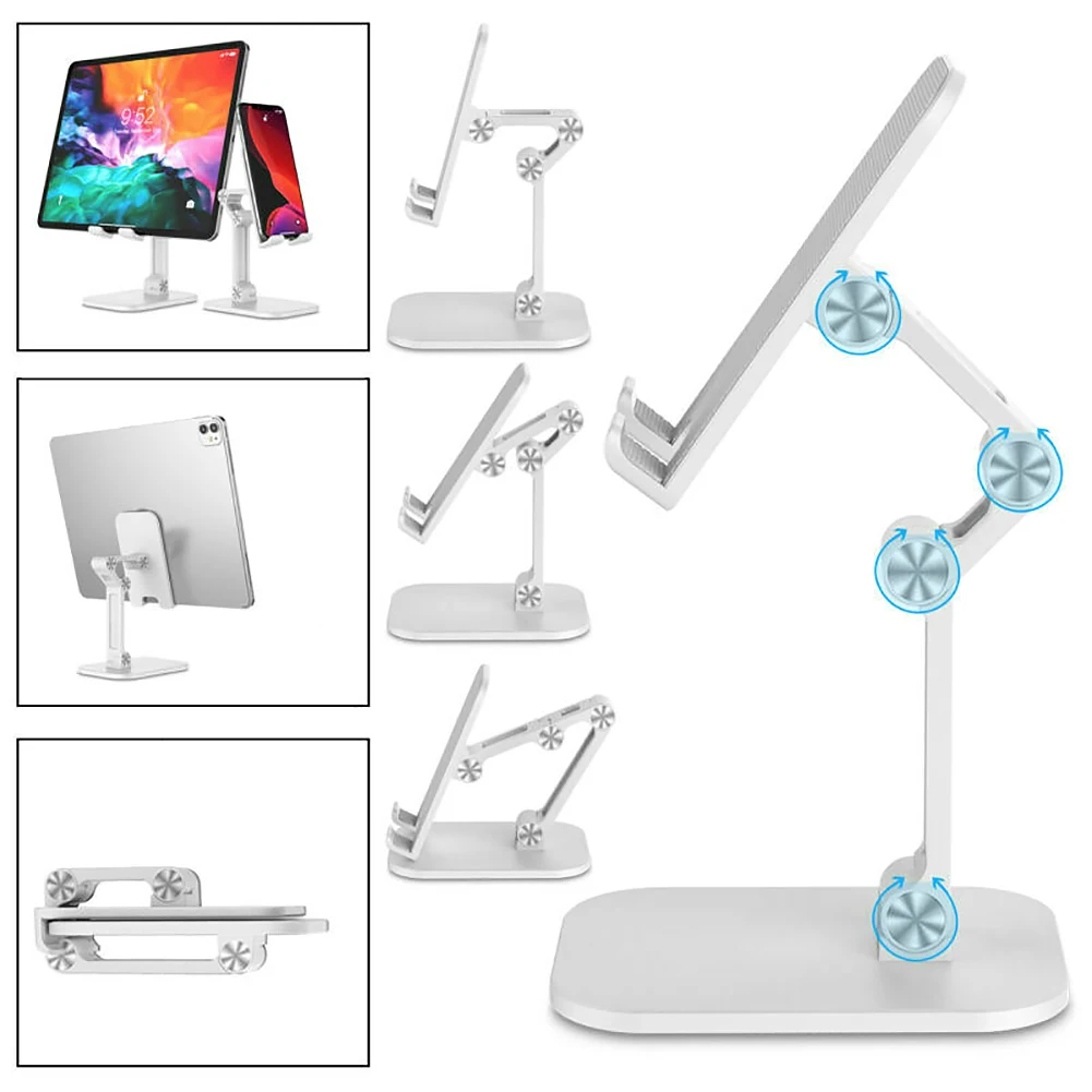 

Universal Tablet Stand For ipad 9.7 10.2 10.5 11 12.9 inch Samsung Tab A A7 Folding Cell Phone Stand For iPhone Samsung Xiaomi
