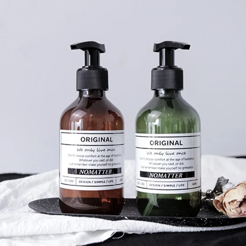 

Pump Bottle, Empty Plastic Refillable Lotion Soap Shampoo Kitchen high-quality new Wedding supplies valentines day Gift Summer