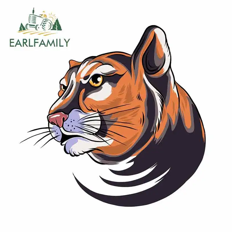 EARLFAMILY 13 см x 12 7 для Кугар пантера Мультяшные автомобильные наклейки